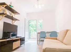 Céntrico apartamento bien ubicado para 5, 3 Hab