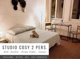 Studio Cosy(5mn Paris)Metro/RER