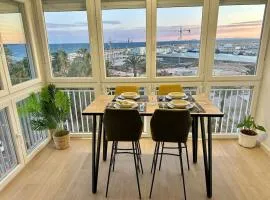 Cozy apartment with port view