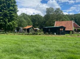 Tiny house, pipowagen onder de kastanje